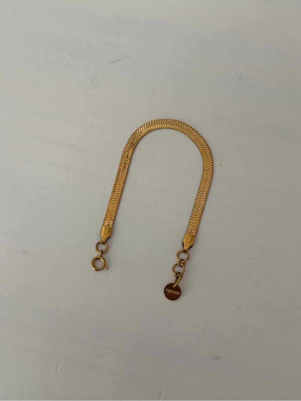 RGMNT Gold Bracelet - 6.5in + Adjustable